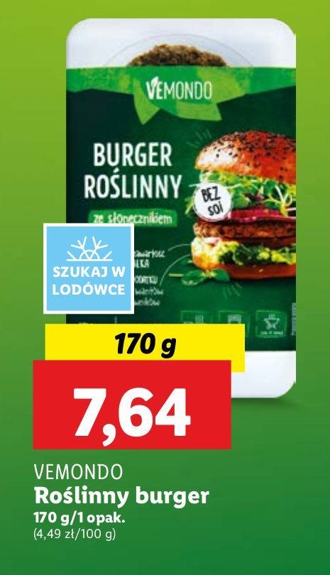 Burger roślinny Vemondo promocja