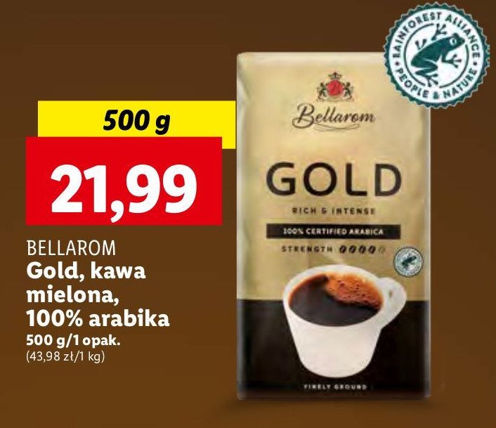 Kawa Bellarom gold 100% arabica promocja