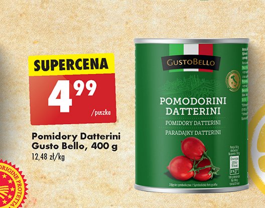 Pomidory datterini Gustobello promocja