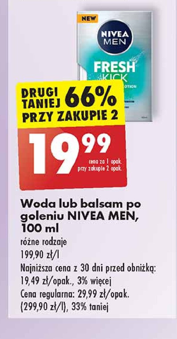 Woda po goleniu promocja