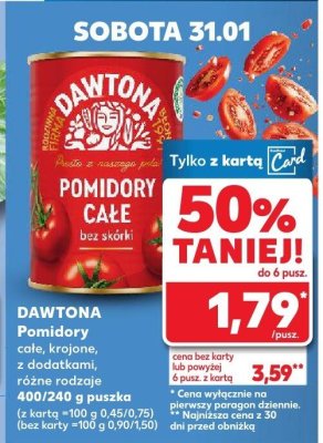 Pomidory całe krojone, z dodatkami, różne rodzaje  promocja w Kaufland