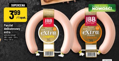 Pasztet delikatesowy extra z szynką JBB promocja w POLOmarket