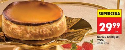 Sernik baskijski, 700 g promocja w Biedronka