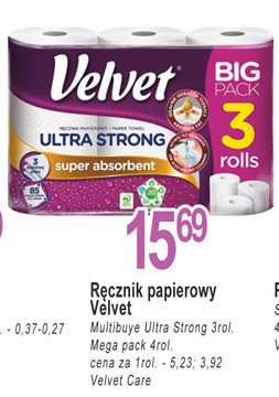 Ręcznik papierowy mega pack Velvet promocja