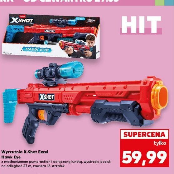 Wyrzutnia exelhawk Xshot promocja w Kaufland