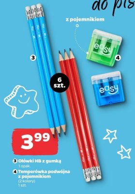 Ołówki HB z gumką promocja w Netto