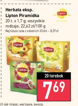 Herbata brzoskwinia i mango Lipton fruit infusion promocja