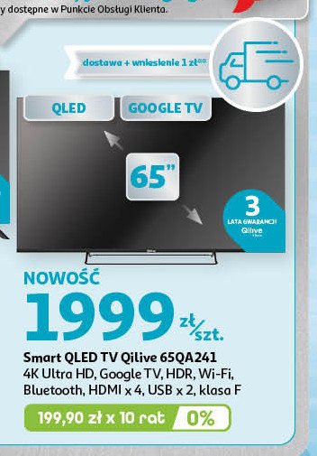 Telewizor 65" 65us241b Qilive promocja