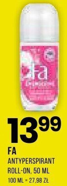 Dezodorant roll-on FA promocja w Drogerie Natura