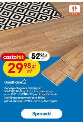 Panel podłogowy Davenport GoodHome promocja w Castorama