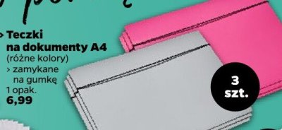 Teczki na dokumenty z przegródkami A4 promocja w Netto