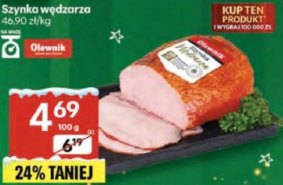 Szynka wędzona promocja w Delikatesy Centrum