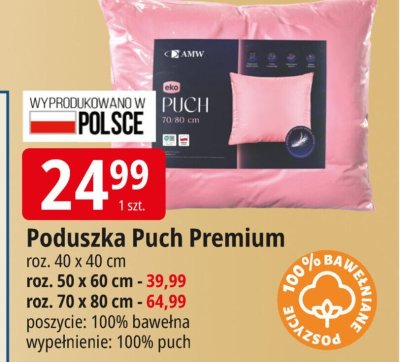 Poduszka Puch Premium promocja w Leclerc