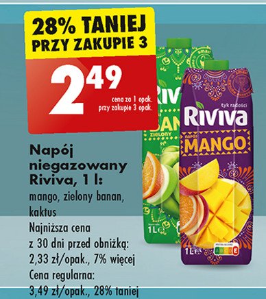 Napój mango Riviva promocja