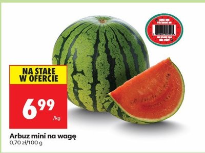 Arbuz mini na wagę promocja w Biedronka