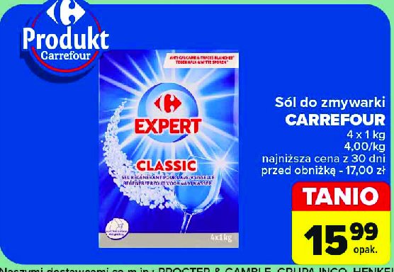 Sól do zmywarki Carrefour expert promocja