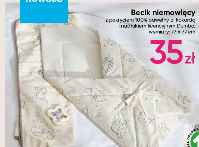Becik niemowl臋cy 77 x 77 cm promocja
