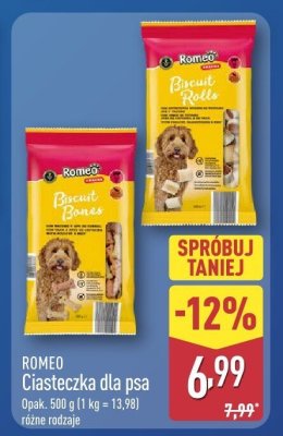 Ciasteczka dla psa różne rodzaje promocja w Aldi