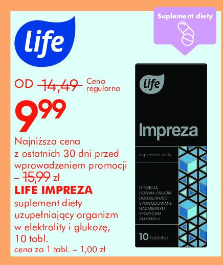 Impreza elektrolity Life (super-pharm) promocja