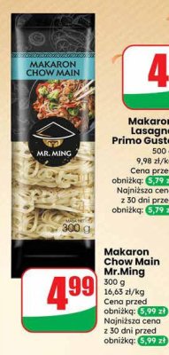 Makaron Chow Main Mr.Ming promocja w Dino