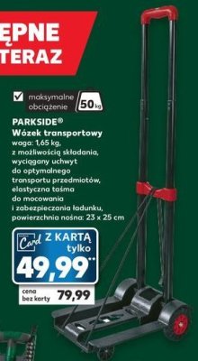 Wózek transportowy 50 kg Parkside promocja