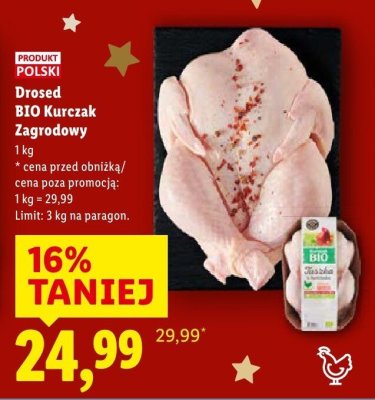 Kurczak Zagrodowy BIO promocja w Lidl