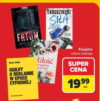 Książka różne rodzaje promocja w Carrefour