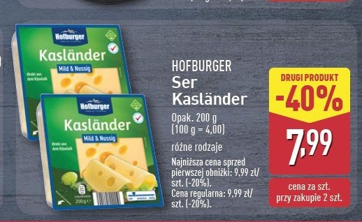 Ser kaslander Hofburger promocja
