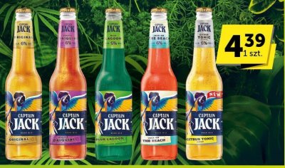 Piwo Captain Jack wybrane rodzaje, butelka bezwzwrotna promocja w Groszek