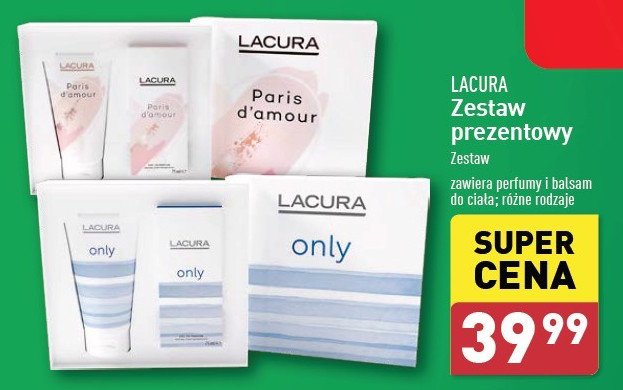 Zestaw w pudełku paris d'amour Lacura promocja