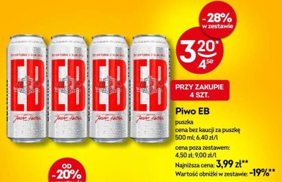 Piwo EB puszka promocja w Żabka