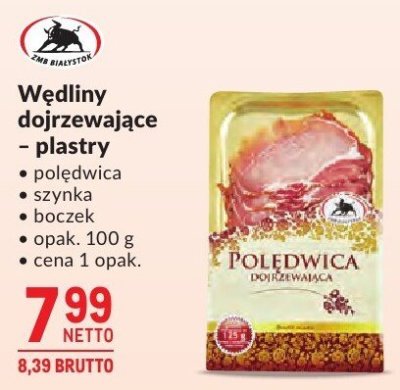 Wędliny dojrzewające plastry promocja w Makro
