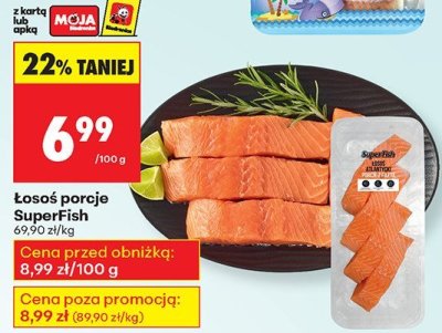 Łosoś porcje SuperFish promocja w Biedronka