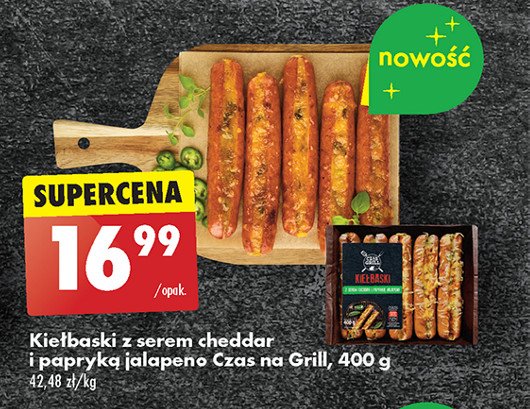 Kiełbaski z serem cheddar i papryką jalapeno Czas na grill promocja