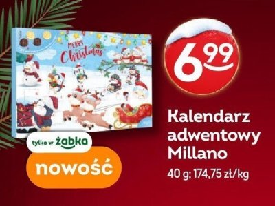 Kalendarz adwentowy Millano promocja w Żabka