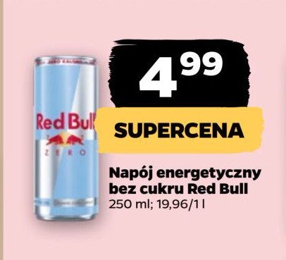 Napój energetyczny bez cukru Red bull promocja w Netto