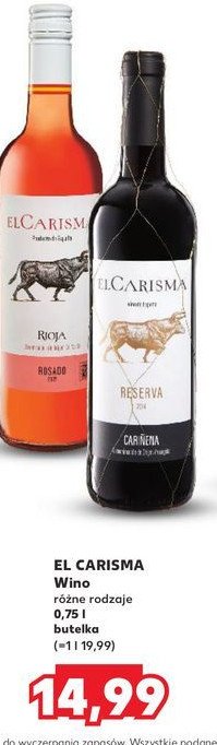 Wino El carisma promocja w Kaufland