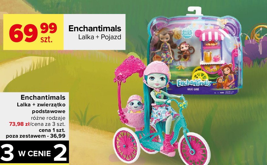 Lalka enchantimals lalka z ma艂pk膮 Mattel promocja