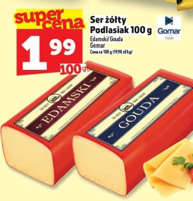 Ser żółty Podlasiak 100 g promocja w TOPAZ