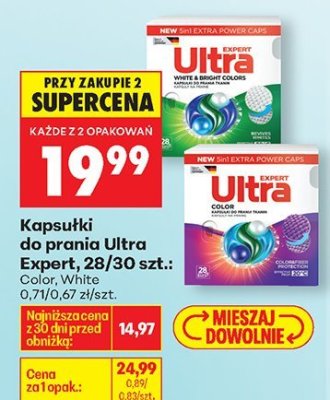 Kapsułki do prania 28/30 szt. promocja w Biedronka