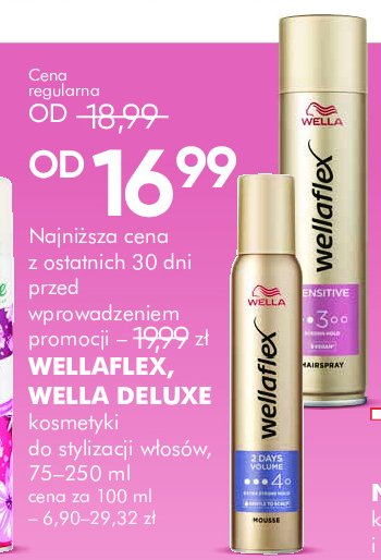 Lakier do włosów sensitive mocno utrwalający Wellaflex promocja w Super-Pharm