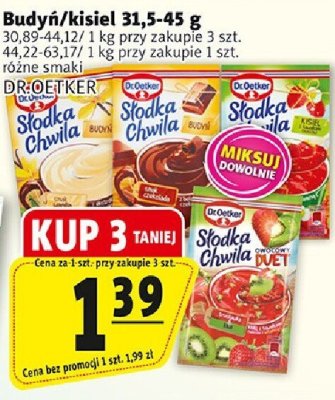 Budyń/kisiel Dr. Oetker różne smaki promocja w Prim Market
