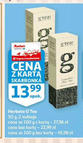 Herbata legendary mao jian G'tea! promocja