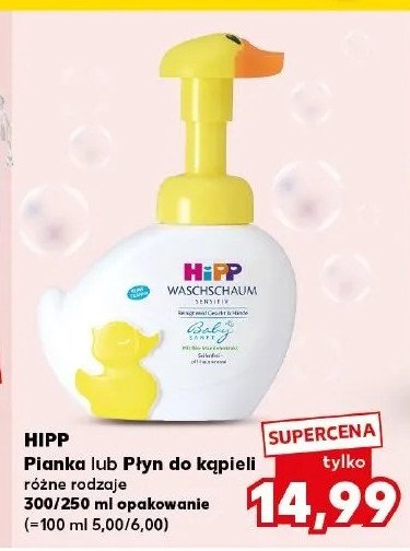 Płyn pielęgnujący sensitiv Hipp babysanft promocja w Kaufland