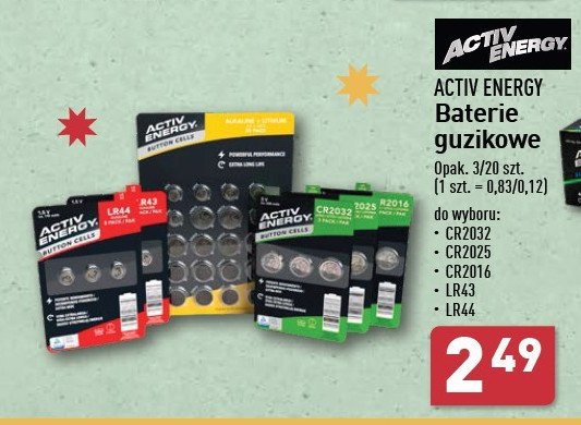 Baterie cr 2025 Activ energy promocja