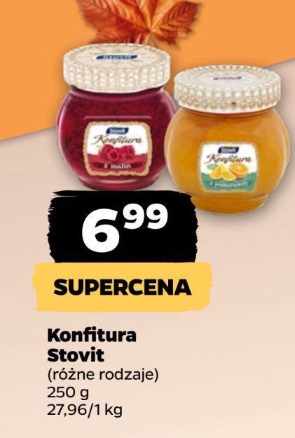 Konfitura z malin Stovit promocja