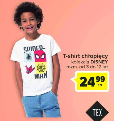 T-shirt chłopięcy spider-man Tex promocja