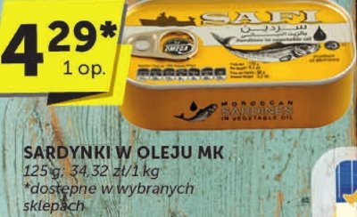 Sardynki w oleju MK promocja w ABC