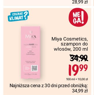 Szampon od艣wie偶aj膮cy Miya super hairday Miya cosmetics promocja