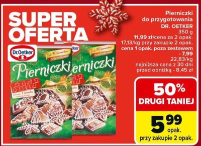 Pierniczki do przygotowania DR. OETKER 350g promocja w Carrefour